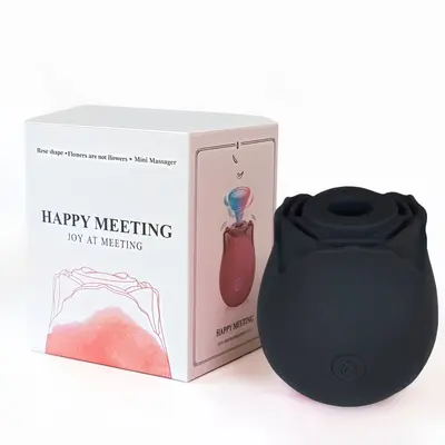Rose Vibrator with Vibrating Egg and Clitoral Suction Massager - 9