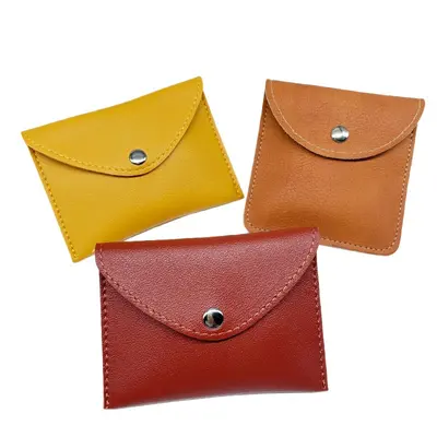 Compact Coin Purse with Soft Leather Multifunctional Card Holder - 3