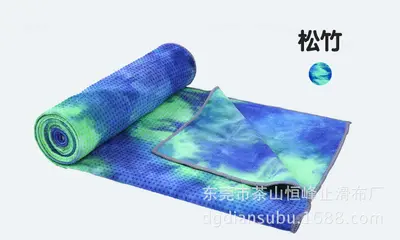 Batik yoga matı havlusu, kaymaz, kalın, mikrofaser - 12