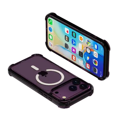 iPhone 18 Pro Max Acrylic Transparent Magnetic Case, MagSafe Compatible with Airbag