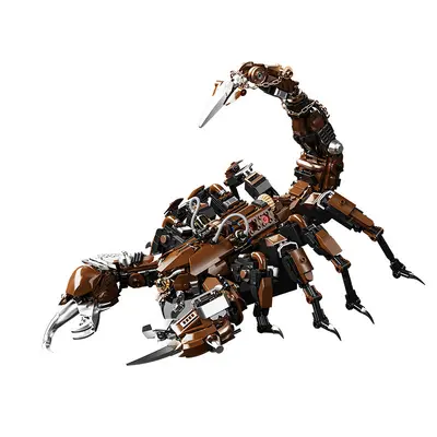 Mechanischer Wüstenskorpion Bausteine Zusammengefügt