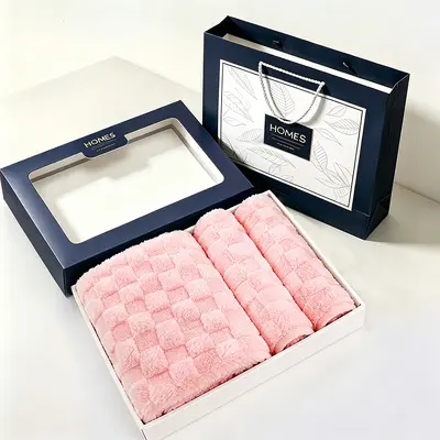 Korallenfleece-Handtuch Dreier-Set Geschenkbox - 8