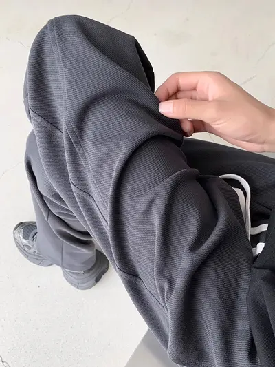 Herren-Freizeithose gerades Bein, Jogginghose mit weitem Bein