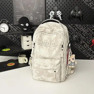 Korean Style Student Backpack, Large Capacity, Air Cushion - 11