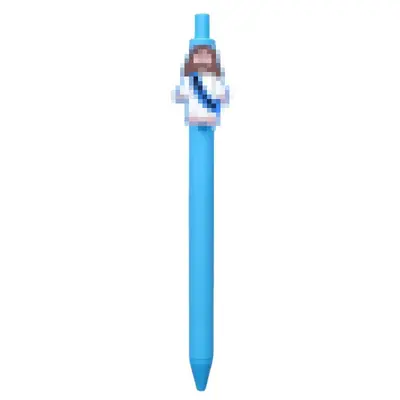 Cartoon PVC Click Ballpoint Pen, Candy Colours - 10