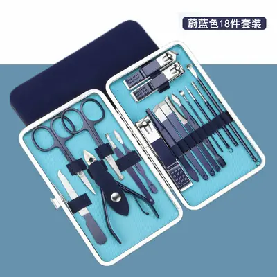 18-piece nail care set with clipper, nipper and pedicure tools - 11