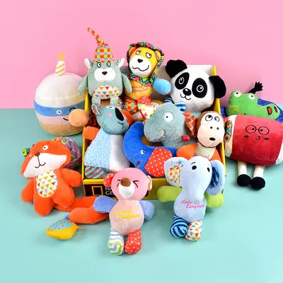 Durable Chew-Resistant Plush Pet Toy Set for Cats and Dogs - 2