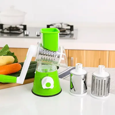 Handmanuelle Gemüseschneider mit Kartoffelschneider und Reibe - 4