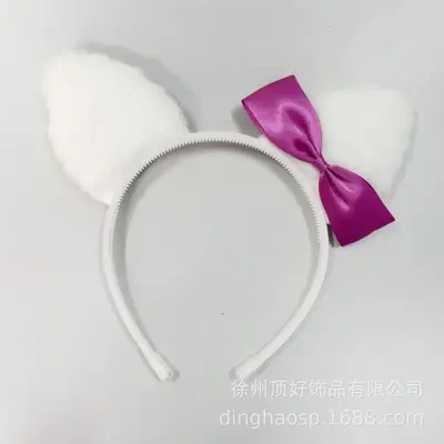 Children's Glitter Bow Cat Ear Headband for Parties and Festivals - 9
