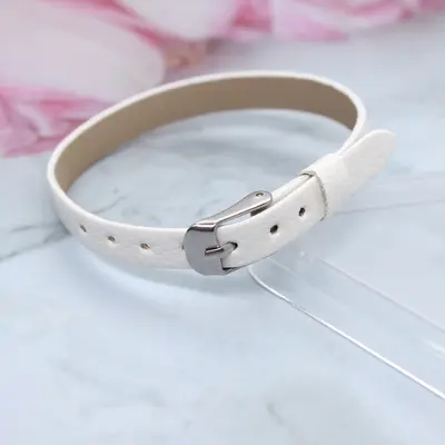DIY 8mm PU leather wristband, slide charm compatible - 12