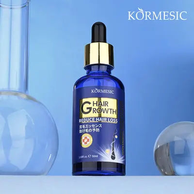 KORMESIC Tam İngilizce Yazılı İpeksi Yoğun Uzun Saç Serumu Hair Growth Sınır Ötesi Dış Ticaret Üretici Toptan
