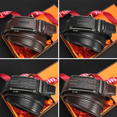 Erkek Deri Kemeri Alaşım Otomatik Toka Premium Hisli Modaya Uygun Çok Amaçlı Trend Orta Yaş Gençlik Pantolon Kemeri Fabrika Toptan
