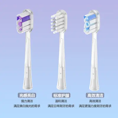 Replacement Brush Head for Laifen Electric Toothbrush, New Model, Transparent - 2