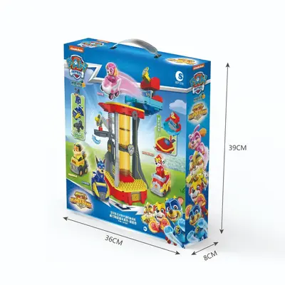 Orijinal Paw Patrol Köpek Yapı Blokları ve Tekerlekli Araba Seti - 9