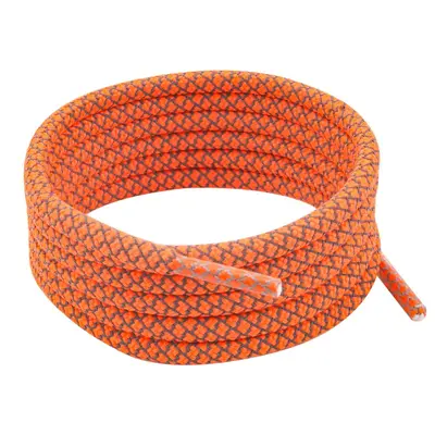 Factory In-Stock 4mm Braided Round Reflective Shoelaces High-Brightness Fluorescent Coconut Shoes Sneakers Glow-in-the-Dark Laces Black