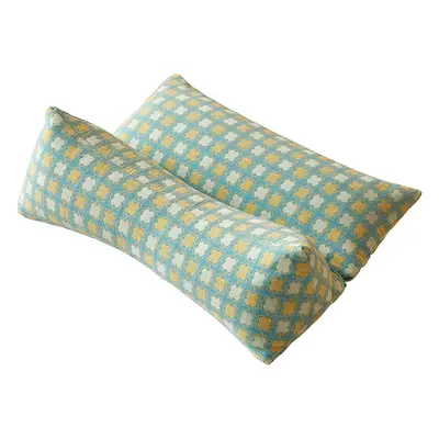 Cervical spine pillow, buckwheat hull filling, traction support