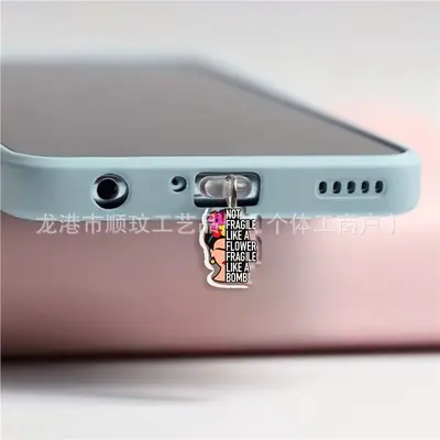 Double-layer geisha design mobile phone dust plug