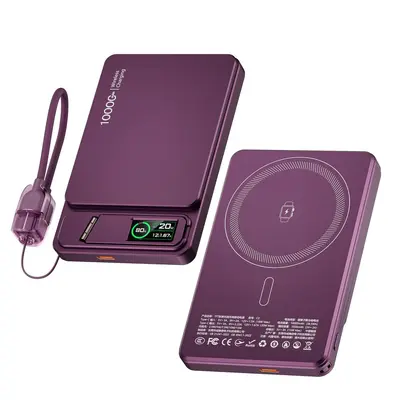 3C Certified Magnetic Wireless Power Bank Ultra-Thin QI2 External Battery Wireless Fast Charging Mini Compact Mobile Power Supply Portable - 7