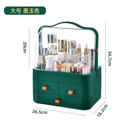 Multi-layer cosmetic storage box, dust-proof, portable - 11