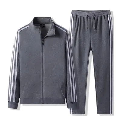 Men's Spring Autumn Three-Stripe Sports Stand-Collar Jacket