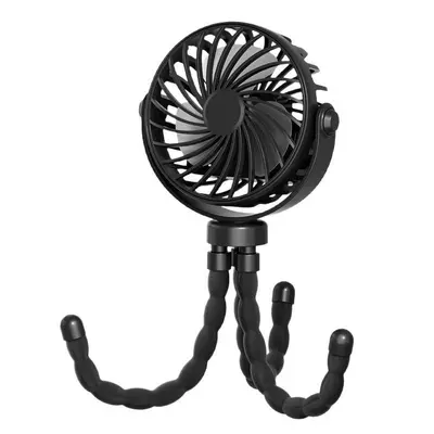 Sınır ötesi yeni ahtapot küçük fan el tipi taşınabilir masaüstü küçük elektrikli fan mini katlanır bebek arabası fanı - 6