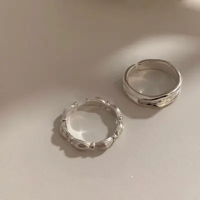 Korean Minimalist Adjustable Open Ring for Women - 3