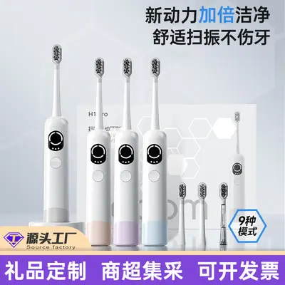 Rechargeable Sonic Vibration Electric Toothbrush, Soft Bristles