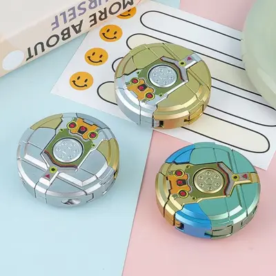 Robot Dönüşebilen El Dönerli Fidget Spinner, Çocuk Stres Atma Oyuncağı - 5