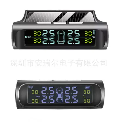 Solar TPMS Tire Pressure Monitor Wireless Tire Pressure Monitoring Tire Pressure Sensor for Vehicles - 10