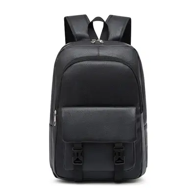 Large Capacity PU Business Commuter Backpack - 10