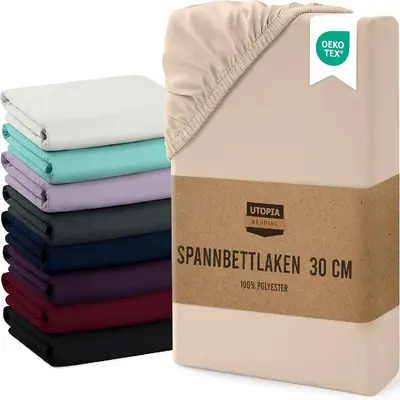 Solid Color Cotton Bedsheet Set, 4 Pieces, with Duvet Cover and Pillowcases - 1