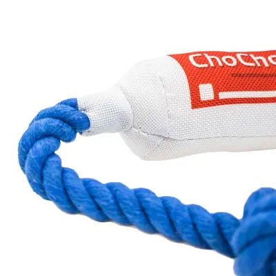 Mini Plush Dog Toy Shaped Like Toothpaste - 6