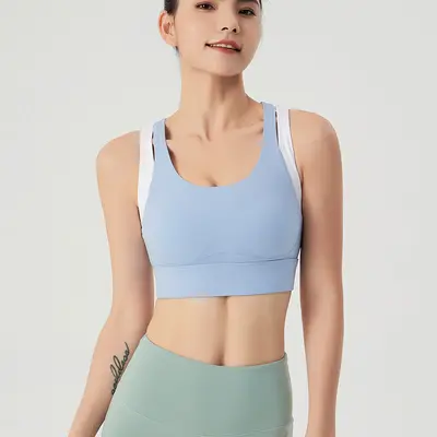 Women's Running Sports Bra, Shockproof, One-Piece, Plus Size - 10