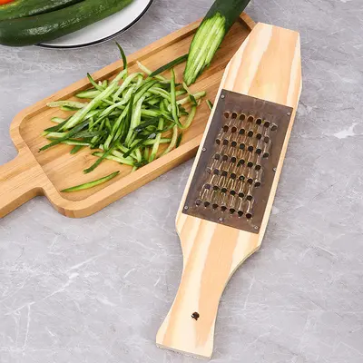 Vegetable grater, medium size, wooden board, multi-function