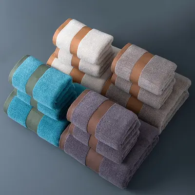 Pure cotton bath towel thickened hotel luxury set