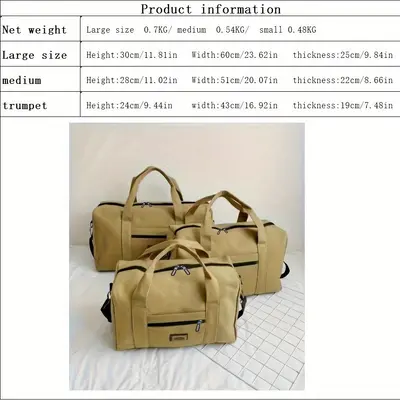 Travel bag, men's handbag canvas bag, work bag luggage bag, cosmetic bag, printable LOGO tool bag wholesale