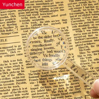 40 mm Handheld Children's Magnifier, Transparent Acrylic, HD