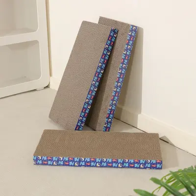 Large Straight Cat Scratcher, Corrugated Cardboard, Non-Shedding - 7