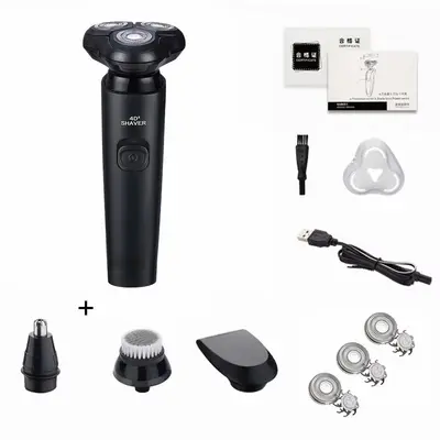 USB Rechargeable Electric Shaver with Smart Display, Waterproof - 9