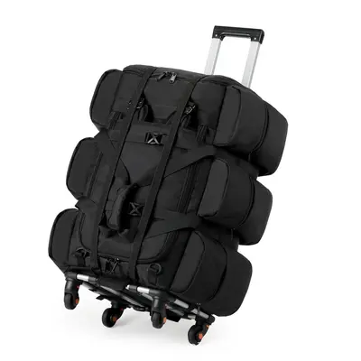 Trolley Travel Bag with 360° Wheels, Foldable, Large Capacity Luggage Bag - 8
