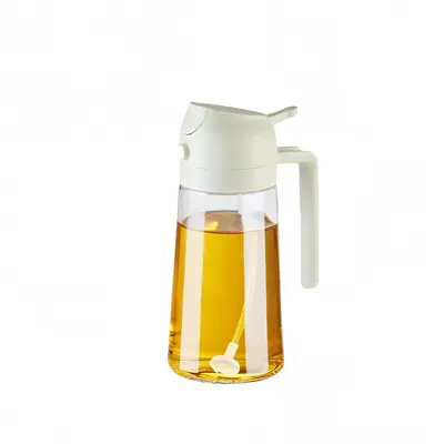 Ölsprühflasche aus Glas mit Zerstäuber und Ausgießfunktion