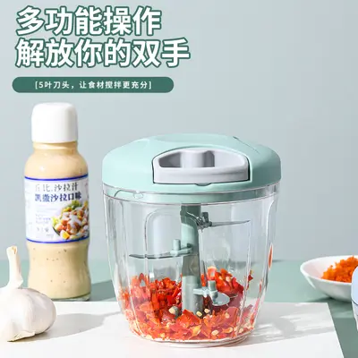 Knoblauchpresse, manuelle Knoblauchpresse, multifunktionale Knoblauchpresse, Ingwer-Knoblauch-Hackmaschine für Lebensmittelzusätze, kleine Knoblauch-Küchenmischmaschine - 4