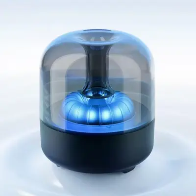 Bluetooth Speaker with Colorful Lights, Acrylic Mini Speaker