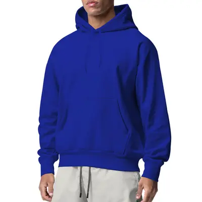 Erkek Kapüşonlu Sweatshirt, Kalın Sonbahar Kış, Düz Renk, Spor Giyim
