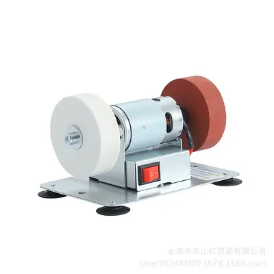 Desktop Mini Bench Grinder, Double Wheel, Electric Variable Speed - 6