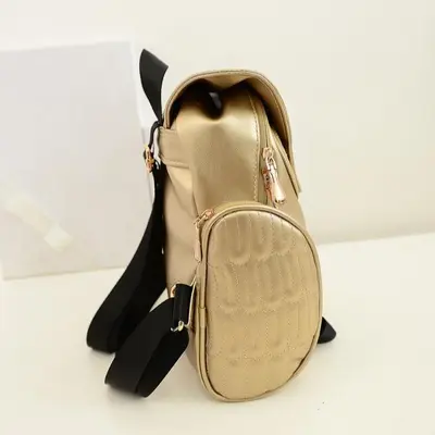 Women's Small Owl PU Backpack for School and Travel - 5