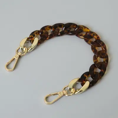 Colorful Herringbone Acrylic Resin Phone Chain, Detachable Bag Decorative Chain - 11