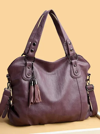 Women's Tassel Shoulder Bag, Large Capacity, Autumn Style - 3
