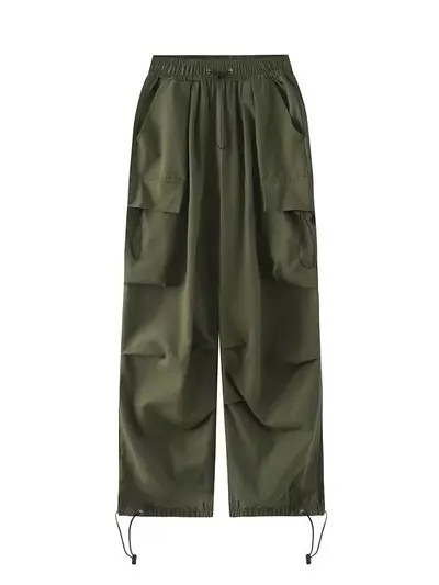 Women's Cargo Pants, Summer, Thin, Loose Wide Leg