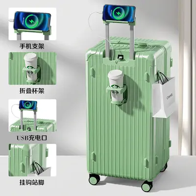 28 inch suitcase, large capacity wheeled luggage, reinforced drop-resistant 30 inch silent universal wheeled encrypted box export - 10